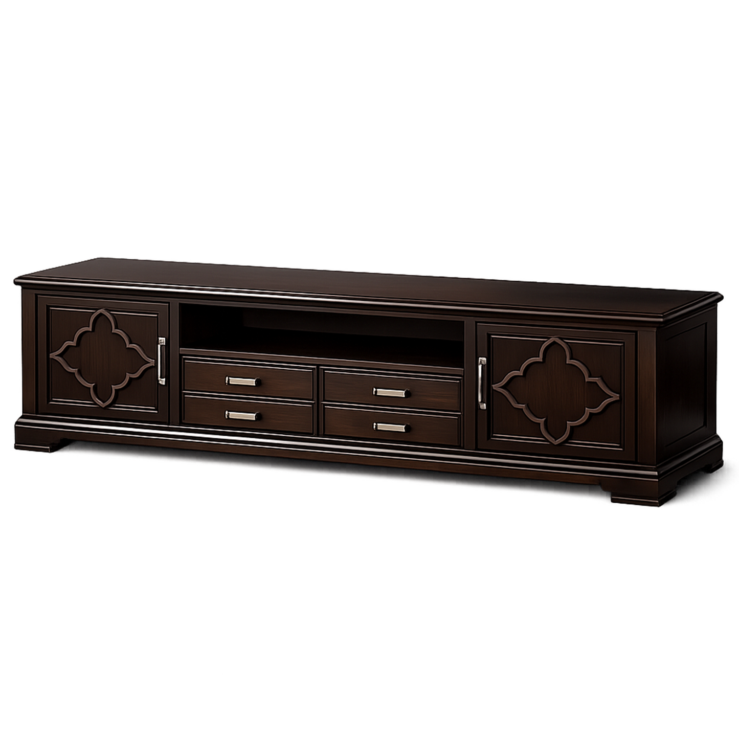 Dark Wood TV Stand