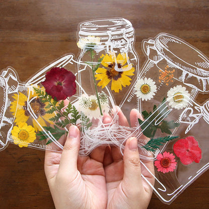 Transparent Dried Flower Bookmarks-DIY Gifts Bookmarks