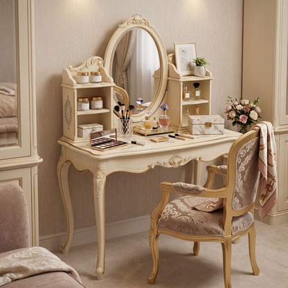 Cream French Vintage Vanity Table