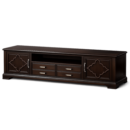 Dark Wood TV Stand
