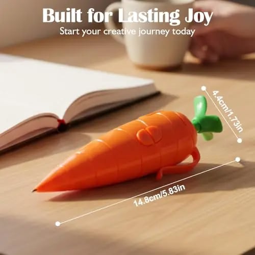 Cute Carrot Voice Recorder Pen: 60-Second Audio Playback Easter Basket Stuffer