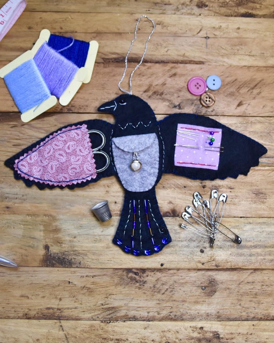 🖤 Raven's Keepsake – Guardian of Stitches 🪡✨