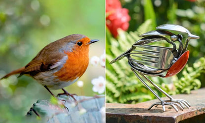 🐦 Handmade Metal Robin