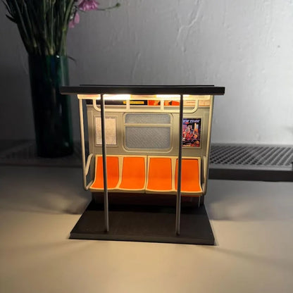 NYC Subway Train Lamp – Includes 3 Interchangeable Posters🔥Clean (no pee smell🤣)