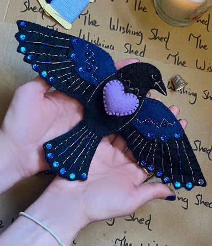 🖤 Raven's Keepsake – Guardian of Stitches 🪡✨