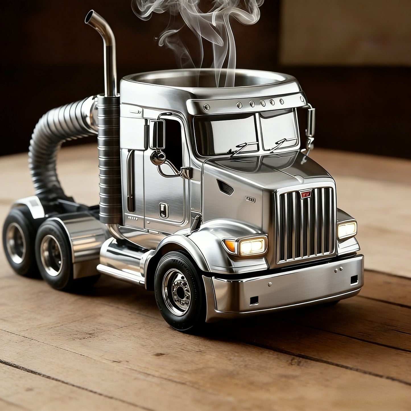 Durable Semi-Truck Shaped Coffee Mug – Handcrafted Resin Mug for Family & Friends