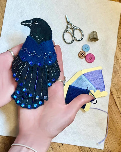 🖤 Raven's Keepsake – Guardian of Stitches 🪡✨