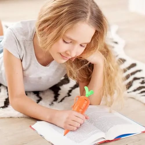 Cute Carrot Voice Recorder Pen: 60-Second Audio Playback Easter Basket Stuffer