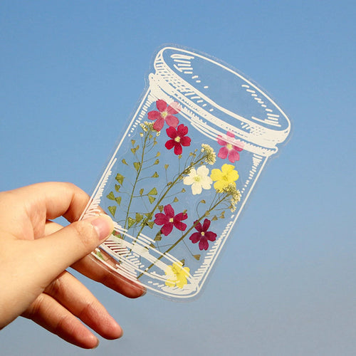 Transparent Dried Flower Bookmarks-DIY Gifts Bookmarks