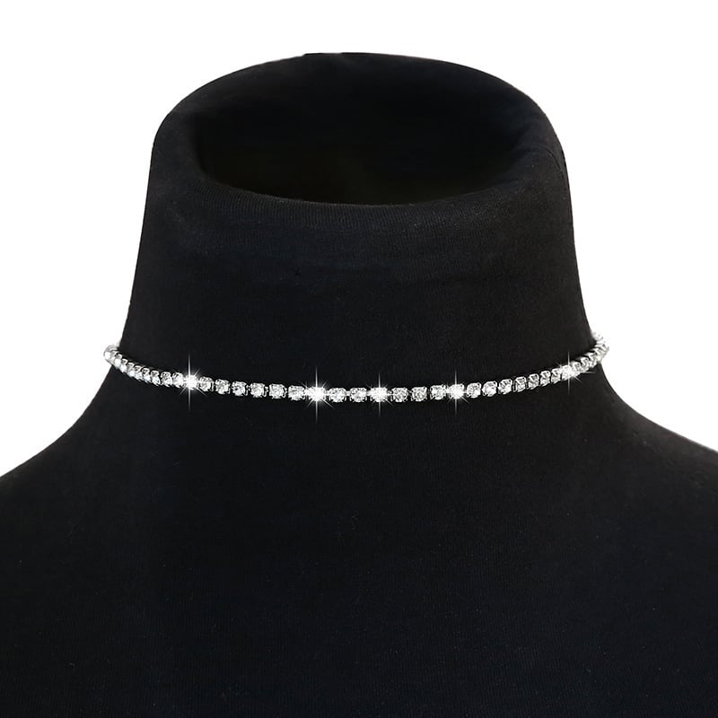 💥Crystal' Tennis Necklace + Free Bracelet