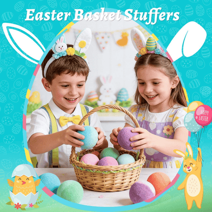 Natural Bath Bombs for Kids with Mega Bubbles & Surprise Inside