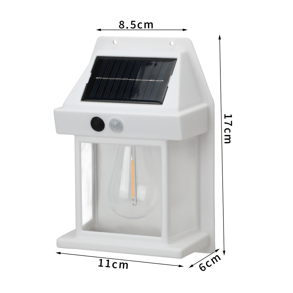 Solar Wall Lantern with 3 Lighting Modes and IP65 Waterproof