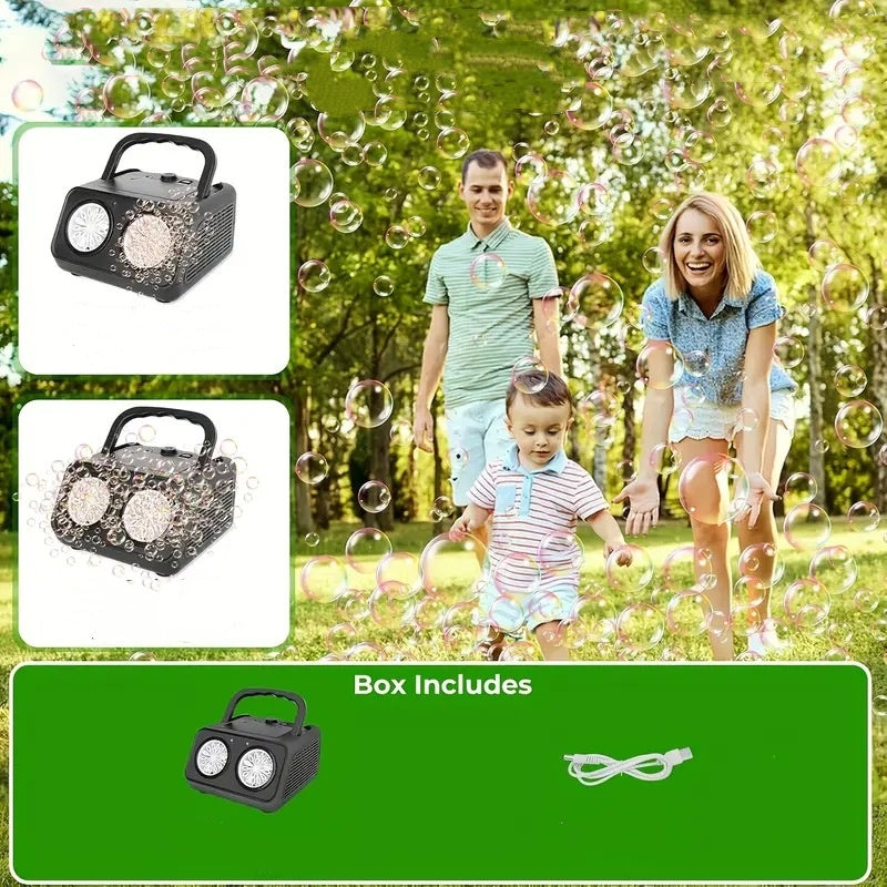 handheld multi-hole bubble machine