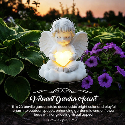 2D Acrylic Garden Stake Decor