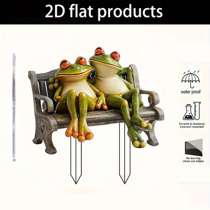 2D Acrylic Garden Stake Decor